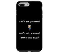 Funny English Punctuation & Grammar "Commas Saves Lives" Case for iPhone 7 Plus/8 Plus