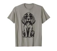 Funny English Springer Spaniel Dog with Sunglasses T-Shirt