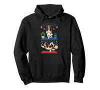 Funny English Springer Spaniel doing yoga inhale exale DIGOR Pullover Hoodie