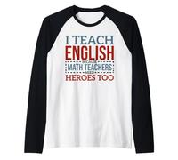 Funny English Teacher Gifts for Middle or High School Raglan Baseball Tee