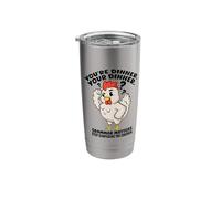 Funny English Teacher Grammar Matters Stop Scaring Chickens Stainless Steel Insulated Tumbler