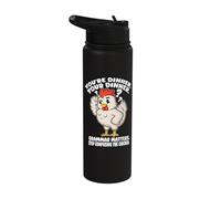 Funny English Teacher Grammar Matters Stop Scaring Chickens Stainless Steel Insulated Water Bottle