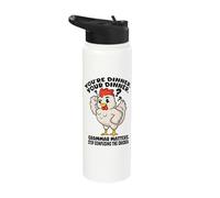 Funny English Teacher Grammar Matters Stop Scaring Chickens Stainless Steel Insulated Water Bottle