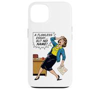 Funny English Teacher Retro Pop Art No Name Essay Grading Case for iPhone 13