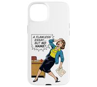 Funny English Teacher Retro Pop Art No Name Essay Grading Case for iPhone 15 Plus