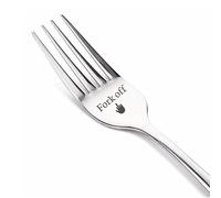 Funny Engraved Fork Forking Love You Stainless Steel Engraved Forks Tablespoon Teaspoon Personalised Valentines Day Gifts for Her Birthday Anniversary (Fork - Fork Off)