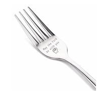 Funny Engraved Fork Forking Love You Stainless Steel Engraved Forks Tablespoon Teaspoon Personalised Valentines Day Gifts for Her Birthday Anniversary (Fork - May The Fork Be with You)