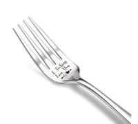 Funny Engraved Forks, Stainless Steel Engraved Fork, I Forking Love You Personalized Dinner Fork, Valentines Day Gifts for Him Her,Best Gifts for Women Men Boyfriend Girlfriend F4-ZXCZ