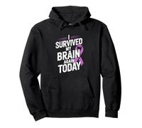 Funny Epilepsy Awareness I Survived My Brain Again Today Pullover Hoodie