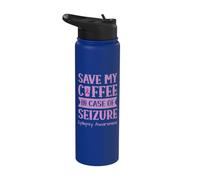 Funny Epilepsy Warrior Epilepsy Awareness Month Stainless Steel Insulated Water Bottle