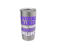Funny Epilepsy Warrior Epilepsy Awareness Stainless Steel Insulated Tumbler