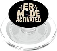 Funny ER Mode Activated Emergency Nurse Doctor PopSockets PopGrip for MagSafe