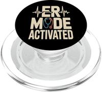 Funny ER Mode Activated Emergency Nurse Doctor PopSockets PopGrip for MagSafe
