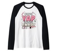 Funny ER Nurse Born to Yap Forced to Chart Nursing Student Raglan Baseball Tee