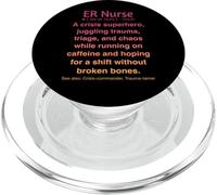 Funny ER Nurse PopSockets PopGrip for MagSafe