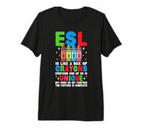 Funny ESL Teacher English As A Second Language ESOL Teacher Premium T-Shirt