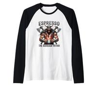 Funny Espresso The Berserker Within Viking Norse Coffee Rage Raglan Baseball Tee