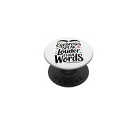 Funny Esthetician Eyebrows Speak Louder Than Words PopSockets Adhesive PopGrip