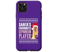 Funny Euphonium Humour from Santa for Brass Band Christmas Case for iPhone 11 Pro Max