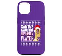 Funny Euphonium Humour from Santa for Brass Band Christmas Case for iPhone 13