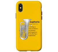 Funny Euphonium Humour or Euph Humor for Brass Band Pride Case for iPhone X/XS