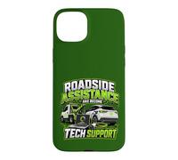 Funny EV mechanic Roadside assistance become tech support Case for iPhone 15 Plus