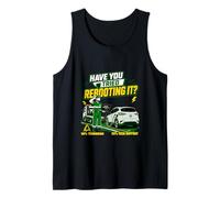 Funny EV Mechanic with Laptop Have You Tried rebooting it? Tank Top