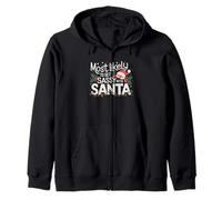 FUNNY EVERY FAMILY HAS THAT CHILD WHO IS SASSY WITH SANTA Zip Hoodie