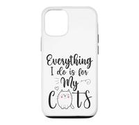 Funny Everything I Do Is For My Cats Cat Lovers Text Design Case for iPhone 12/12 Pro