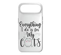 Funny Everything I Do Is For My Cats Cat Lovers Text Design Case for iPhone Air