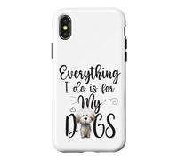 Funny Everything I Do Is For My Dogs Dog Lovers Text Design Case for iPhone X/XS