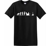 Funny Evolution of A Gamer Xbox Playstation Gift Idea T-Shirt Tee (Large) Black