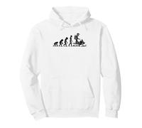 Funny Evolution to Death Silhouette Pullover Hoodie