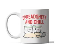 Funny Excel Lover Mug - “Spreadsheet and Chill” Gift for Accountants & Office Workers - Cute Nerdy Coffee Cup for Data Fans