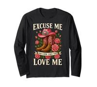 Funny Excuse Me You Look Like You Love Me Funny Boots Memes Long Sleeve T-Shirt