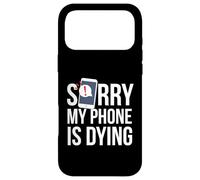 Funny Excuse Sorry My Phone is Dying Tshirt Conversation Case for iPhone 17 Pro Max