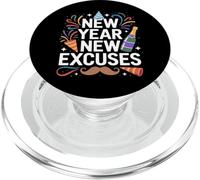 Funny Excuses New Years Eve PopSockets PopGrip for MagSafe