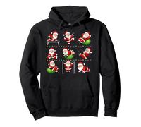 Funny Exercise Workout Christmas Santa Fitness Pullover Hoodie