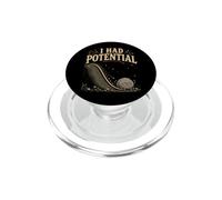 Funny Exhausted Rock I Had Potential Physics Pun PopSockets PopGrip for MagSafe