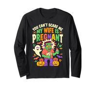 Funny Expecting Dad Halloween Pregnancy Announcement Husband Long Sleeve T-Shirt