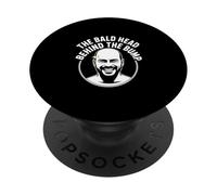 Funny Expecting Father The Bald Head Behind The Bump PopSockets Adhesive PopGrip