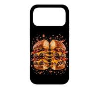 Funny Exploding Double Bacon Cheeseburger Food Lover Humor Case for iPhone 17 Pro Max