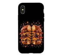 Funny Exploding Double Bacon Cheeseburger Food Lover Humor Case for iPhone X/XS