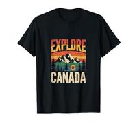 Funny Explore Canada Wanderlust Nature Outdoors Travel Quote T-Shirt