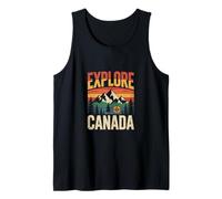 Funny Explore Canada Wanderlust Nature Outdoors Travel Quote Tank Top