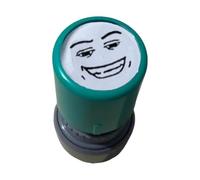 Funny Expressions Characters Stamp Set, Teacher Game Awards, Cute Expression Self-Inking Stamps for Teachers Supplies School Office DIY Crafts Journaling Scrapbooking (1, Green)