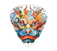 Funny expressions guitar pick set, 3 different thicknesses, 12 pieces for a variety of instruments