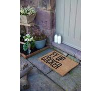 Funny Ey Up Cocker Slang Doormat Artsy Mats Black 40cm x 60cm