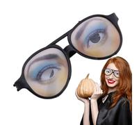 Funny Eye Disguise Glasses | Prank Disguise Eyeglass Toys Funny Eyes Glasses,Eye Disguise Glasses Gags & Practical Joke Toys for Halloween Fools Day Accessory