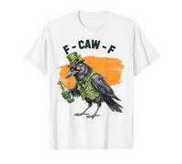 Funny F-Caw-F Crow Paddy's Day Grumpy Raven Pun T-Shirt